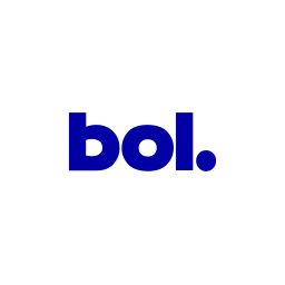 BOL. Logo en lettres bleues sur fond blanc.