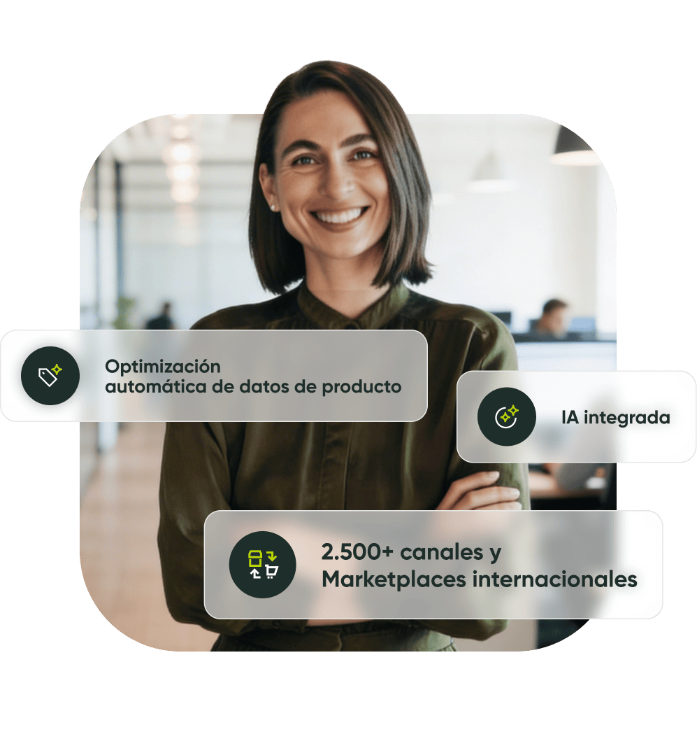 Optimización automatizada de datos de productos para marketing y ventas eficientes.